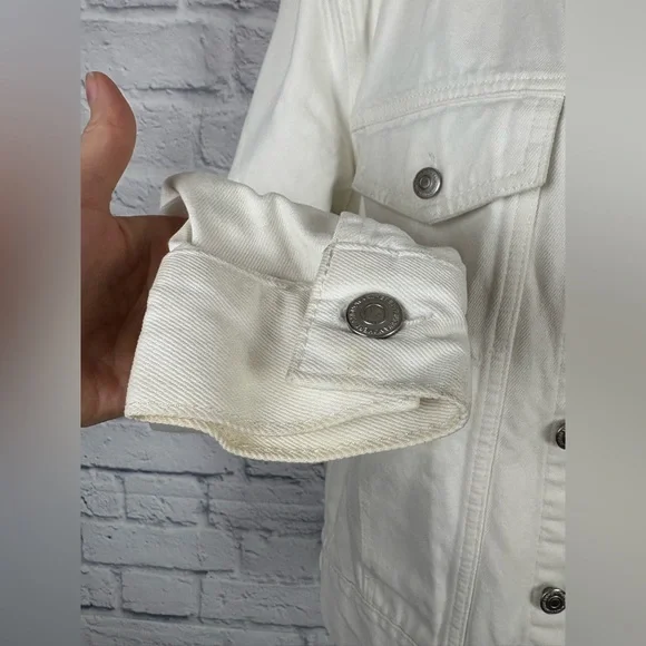 Sandro Paris white denim jacket size M - Picture 4 of 10